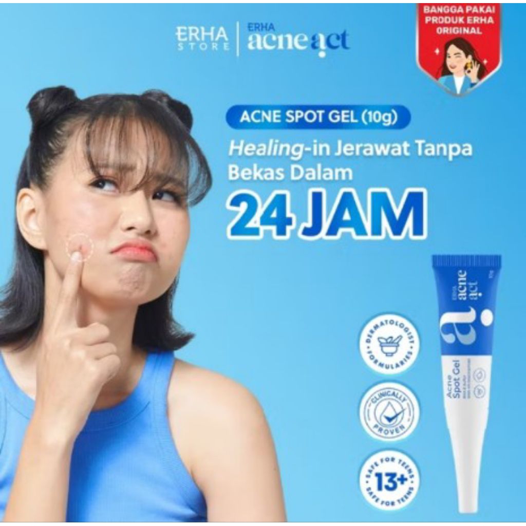 ERHA Acneact Acne Spot Gel 10 g - Gel Totol Jerawat