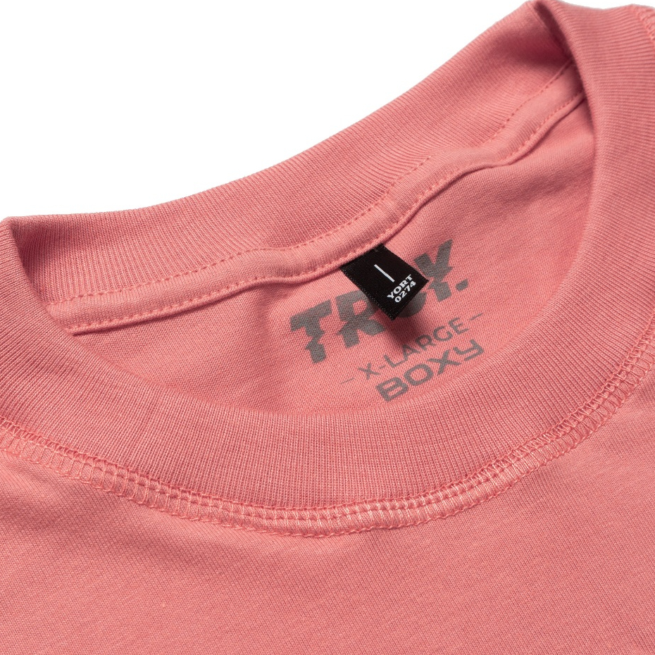 Troy Company Boxy Pocket Oversize Tshirt Dusty Peach Basic - Kaos Boxy Pocket Oversize Polos BKD 2613