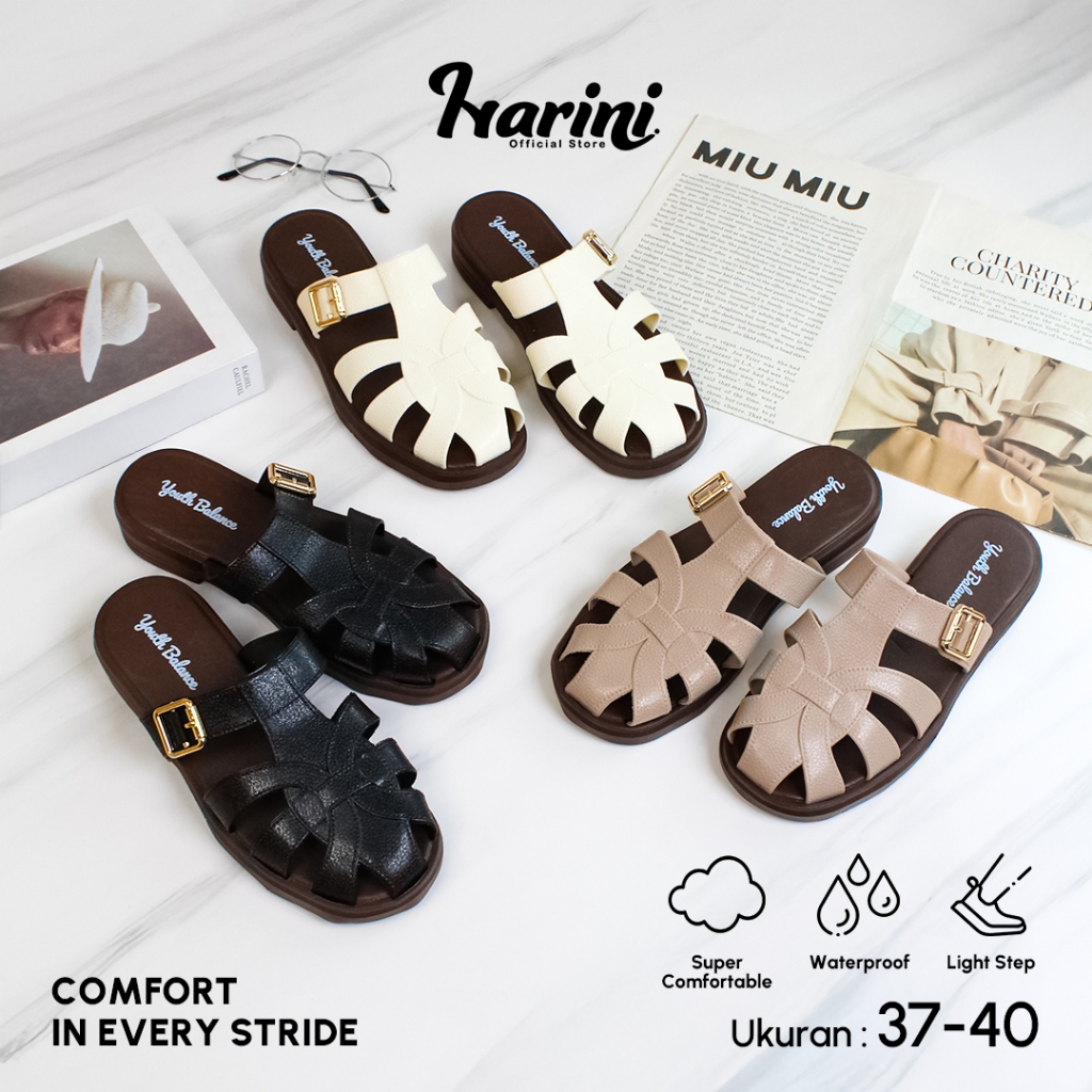 Sandal Terbaru Sandal Cewek Dewasa Sendal Remaja Perempuan Fashionable Mewah Kekinian Keren Women Sh
