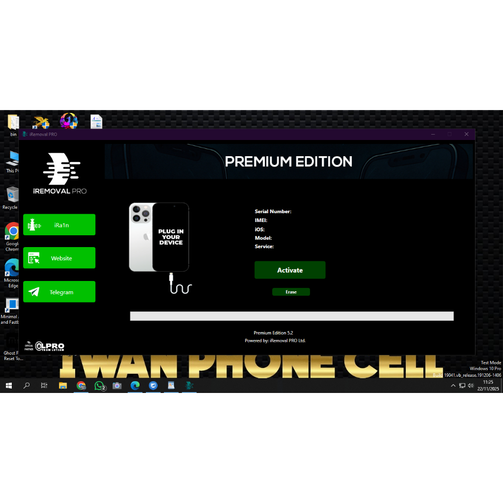 REGIST SN IPHONE IREMOVAL