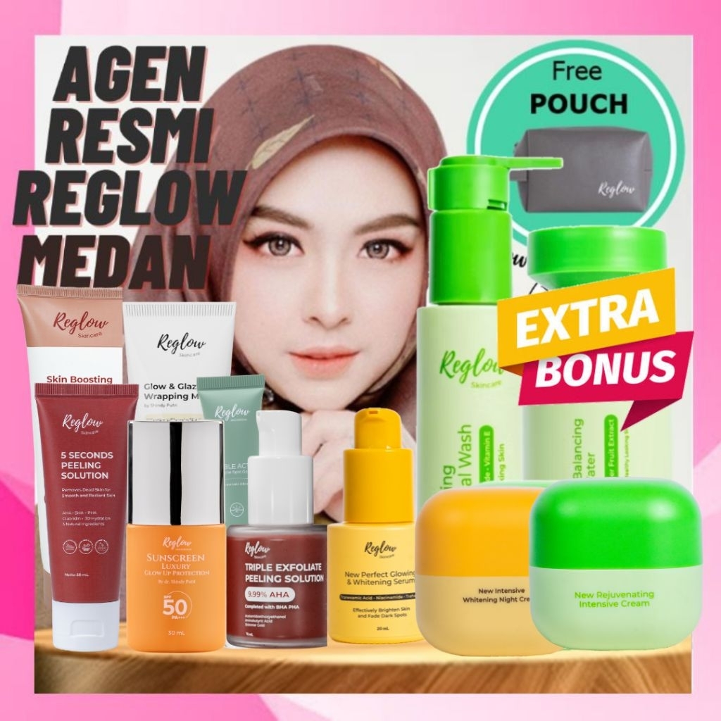 REGLOW SKINCARE ORIGINAL SHINDY PUTRI BPOM NORMAL FLEX JERAWAT  ReglowmedanSkincare Viral Reglowoffi