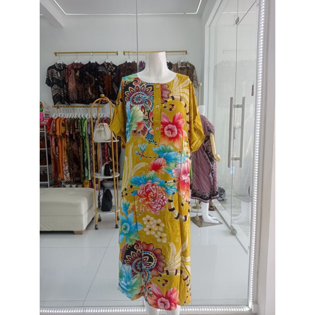 DASTER BATIK KENCANA UNGU ORIGINAL PABRIK