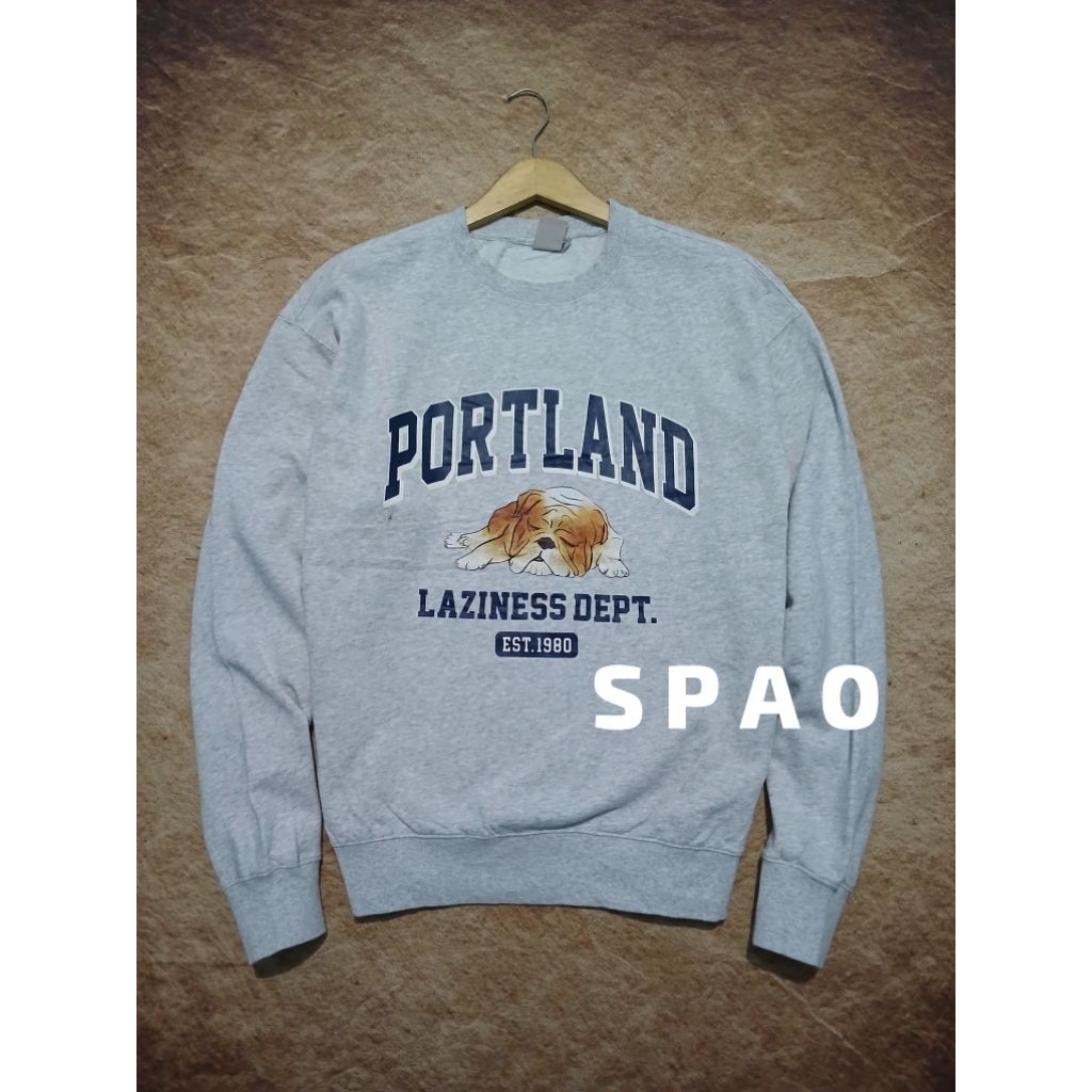 crewneck SPAO bahan adem model reguler recomend