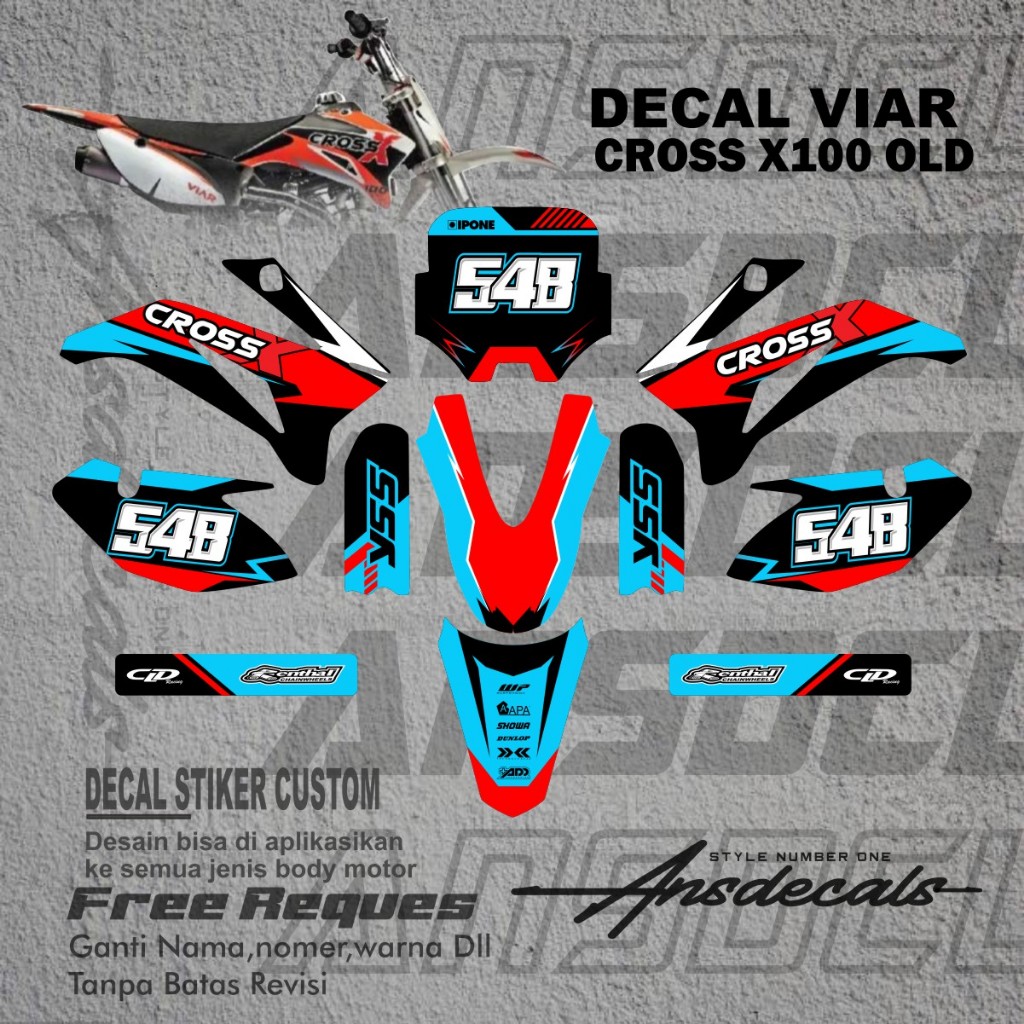 Stiker Viar Cross X 100 Stiker Mini Trail Viar Cross X 100 New Stiker Mini Trail