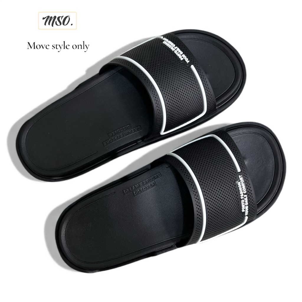 Mso sendal selop upper jaring motif timbul tpr karet