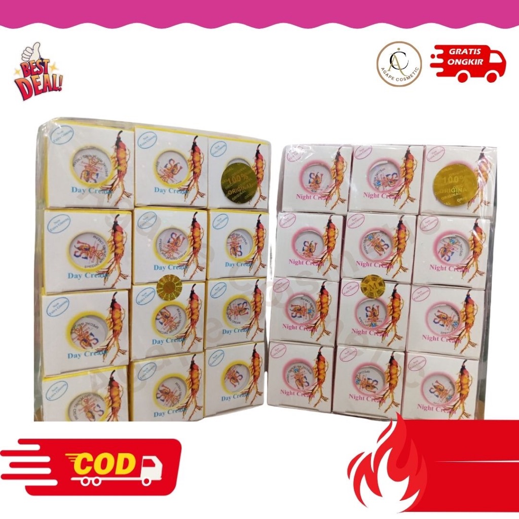 (Per pc/Ecer) cr sj gingseng ginseng s/m siang malam (1) krim (BEST SELLER TERLARIS)