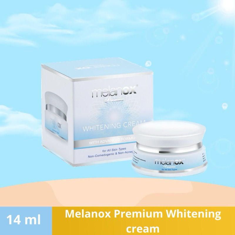 Melanox Premium Whitening Cream 14Gr | Krim Malam | KrimWajah | Krim Glowing | Mencerahkan