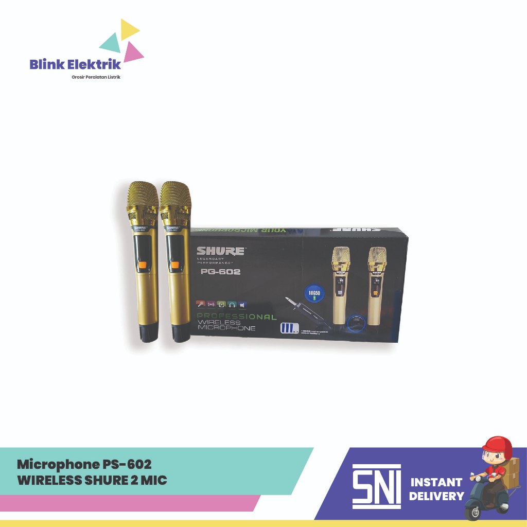 Microphone PS-602 WIRELESS SHURE 2 MIC