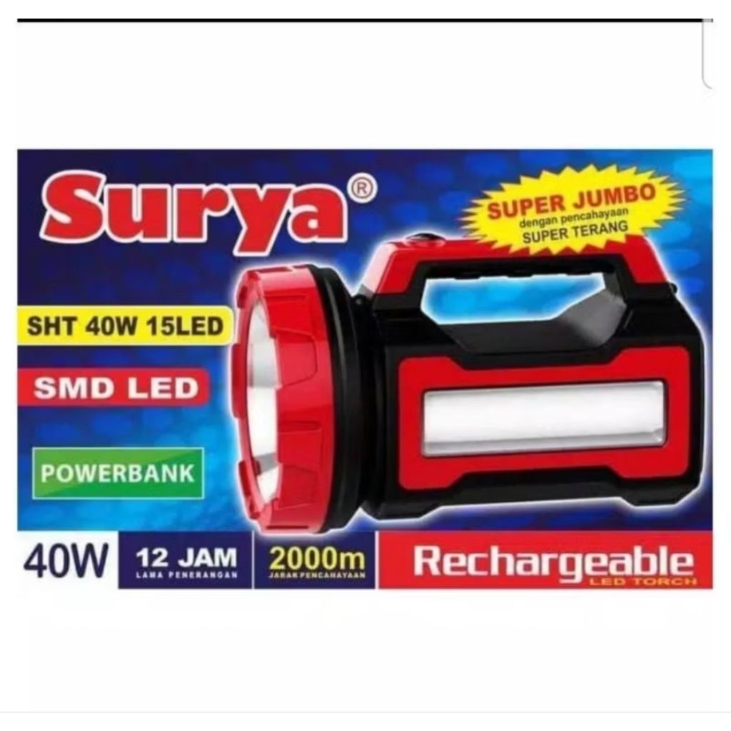 Lampu senter Surya SHT 40W15LED