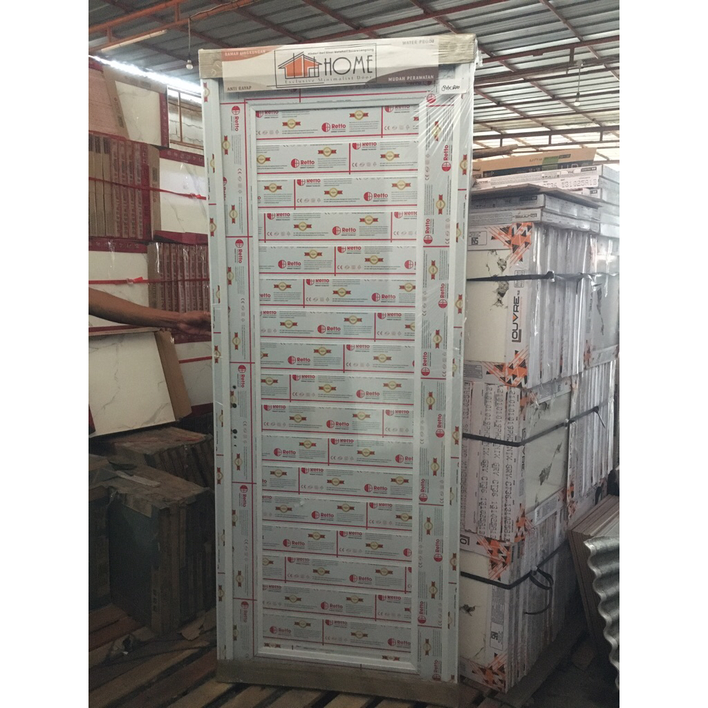 pintu kamar 80x200 pintu upvc 80 x 200 fuso putih coklat tebal upvc home kamar mandi ruang wc toilet
