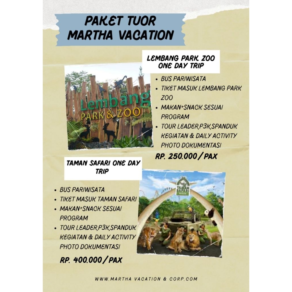 PAKET WISATA LEMBANG PARK ZOO & TAMAN SAFARI