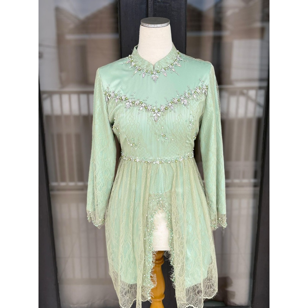 KEBAYA HIJAB FRIENDLY SAGE KEBAYA PAYET