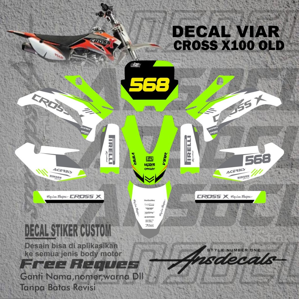 Stiker Viar Cross X 100 Stiker Mini Trail Viar Cross X 100 New Stiker Mini Trail