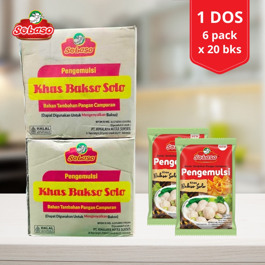 Sobaso Tepung Pengemulsi Khas Bakso Solo (DOS-KARTON)