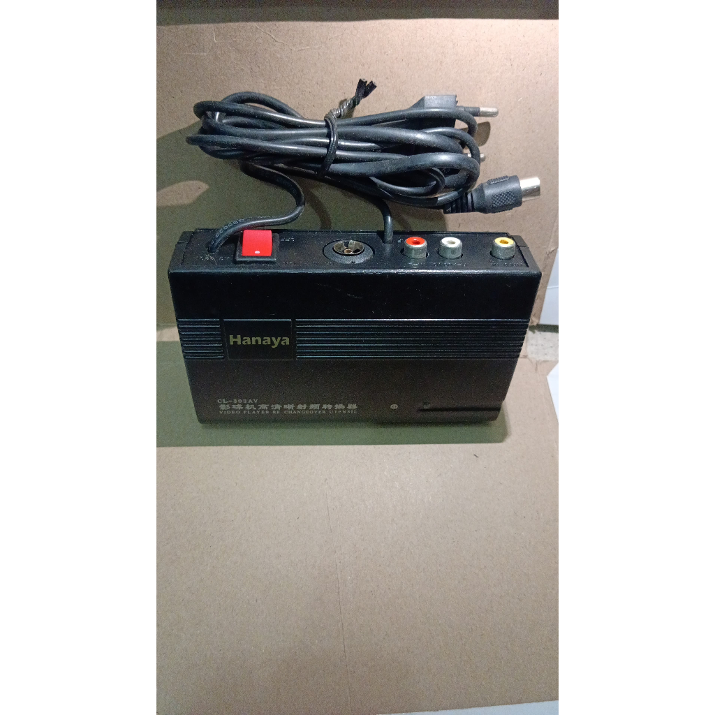 5735 alat perubah converter av dvd to antenna rf av-rf modulator hanaya