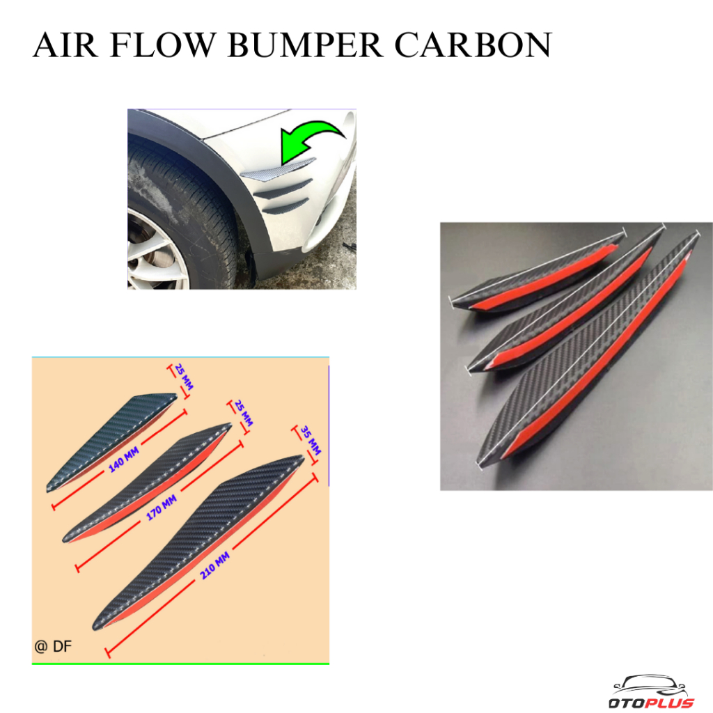 Chrome 2 PCS Car Side Fender Car Air Flow Air Scoop Aksesoris Mobil