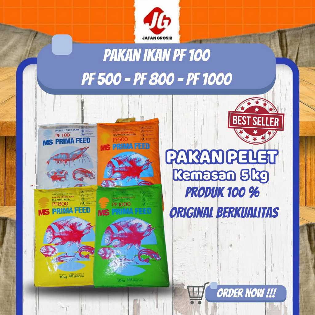 Pelet Ikan 5 kg Pakan Benih PF 100 PF 500 PF 800 PF 1.000
