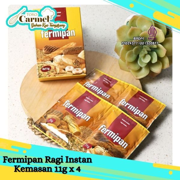 Fermipan Ragi Instant Kering (4x11gr) - Dry Yeast untuk roti / donat