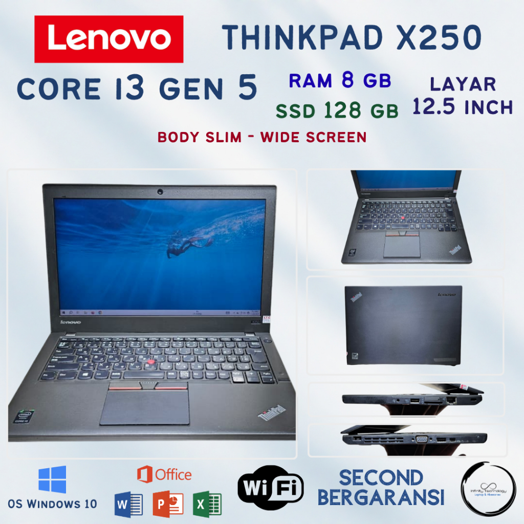 Laptop Lenovo Core i3 Windows 10 Ram 8 Gb Ssd 128 Gb