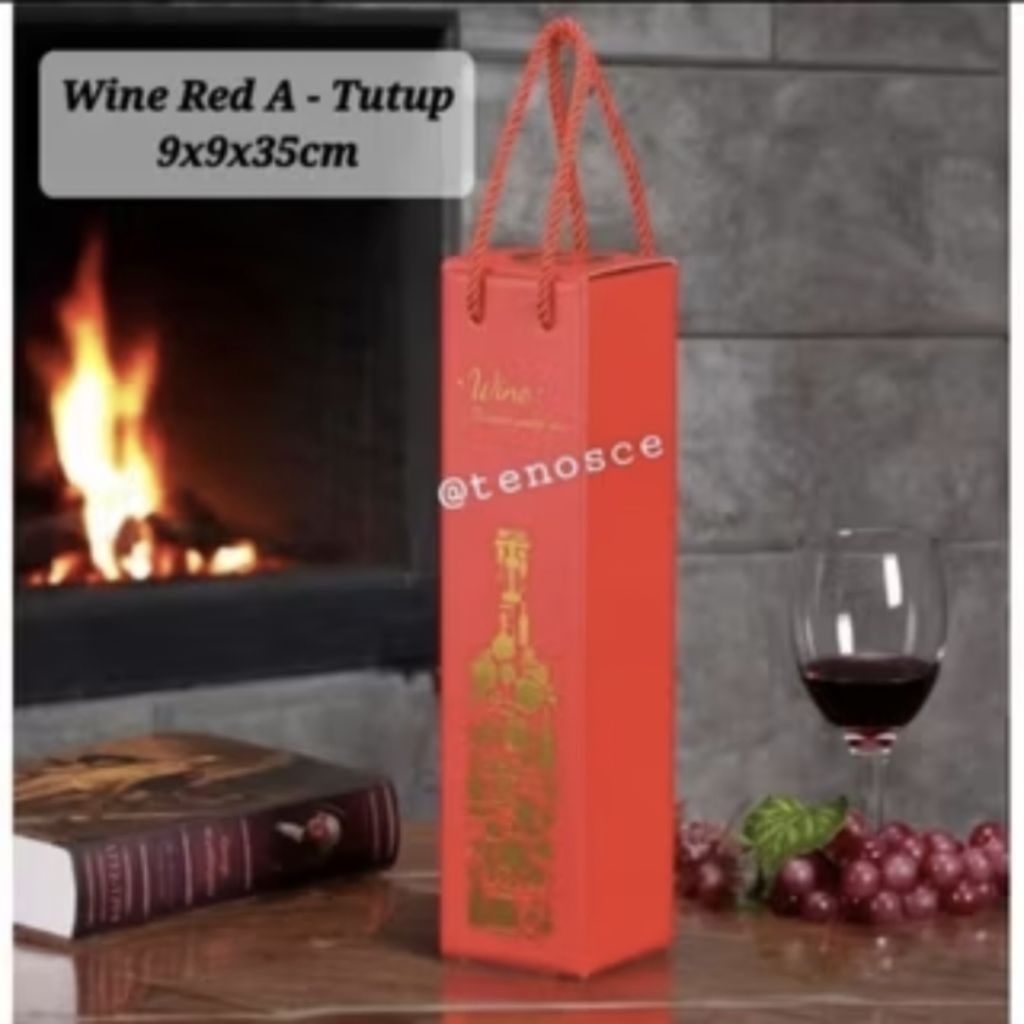 Paper Bag Tas Wine Markisa Tutup Hampers Imlek Konien Sincia Natal Christmas