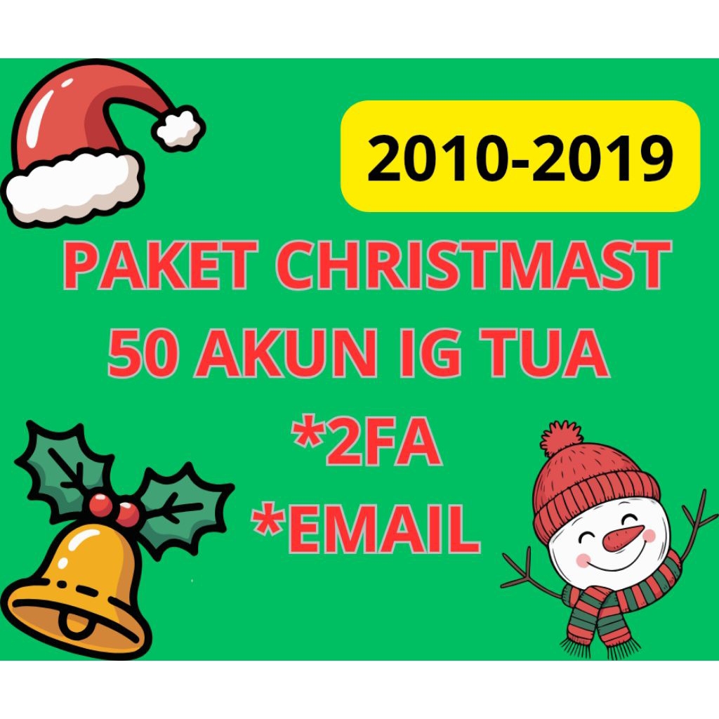 PROMO PAKET AKUN IG TUA 50 acc 2010-2019