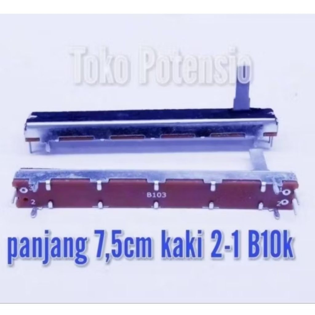 POTENSIO GESER 7,5CM KAKI 2-1 B10K MONO