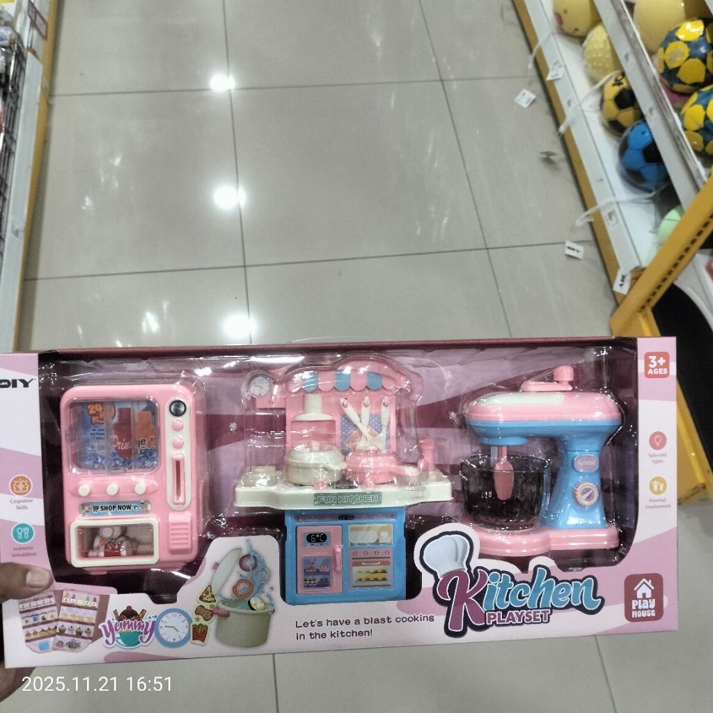 PLAYSET KITCHEN - MAINAN MASAK - MASAK AN ANAK PEREMPUAN