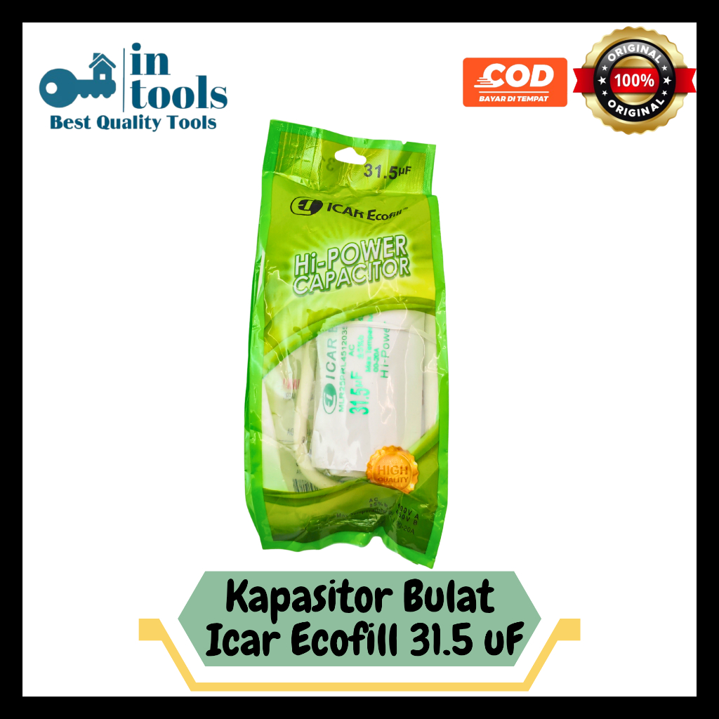 Kapasitor Pompa air ICAR 31.5 UF Original