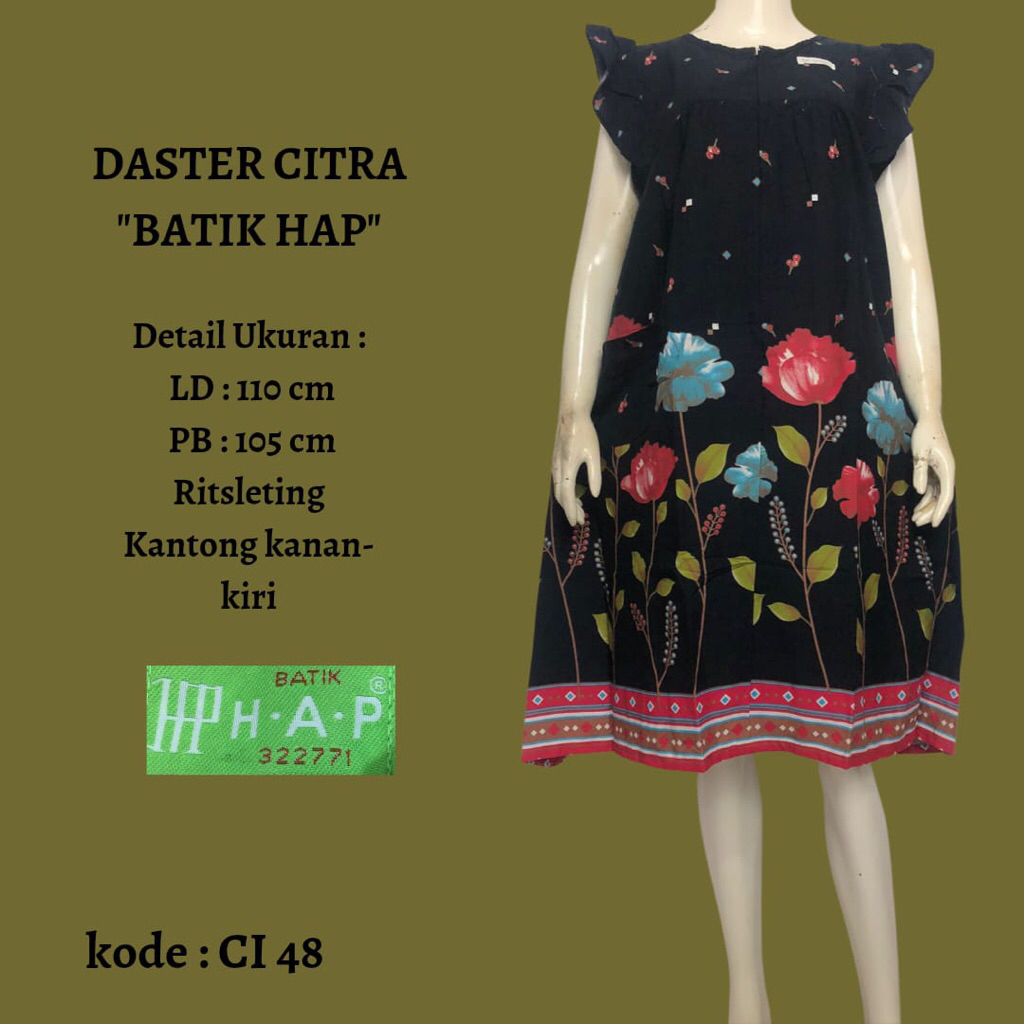 DASTER CITRA BY BATIK HAP / DASTER BUSUI BATIK HAP