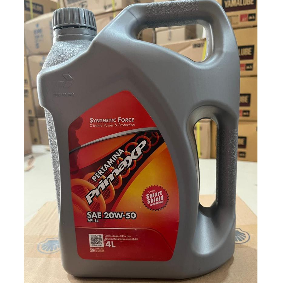 oli pertamina prima xp sae 20w-50 4Liter - oli mobil primaxp pertamina 4Liter