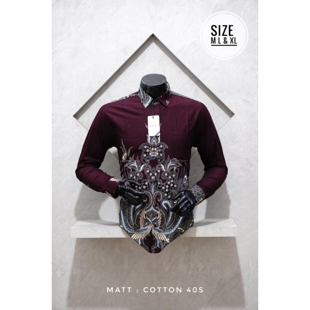 Batik Pria Azwr Original Slimfit