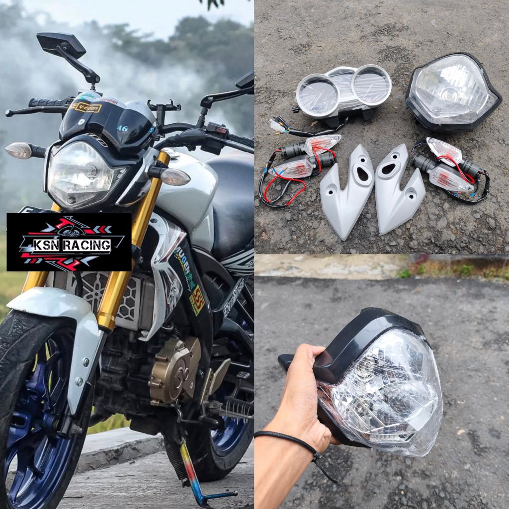 Lampu depan Vixion old paket komplit reflektor Yamaha Vixion old full set kualitas terbaik