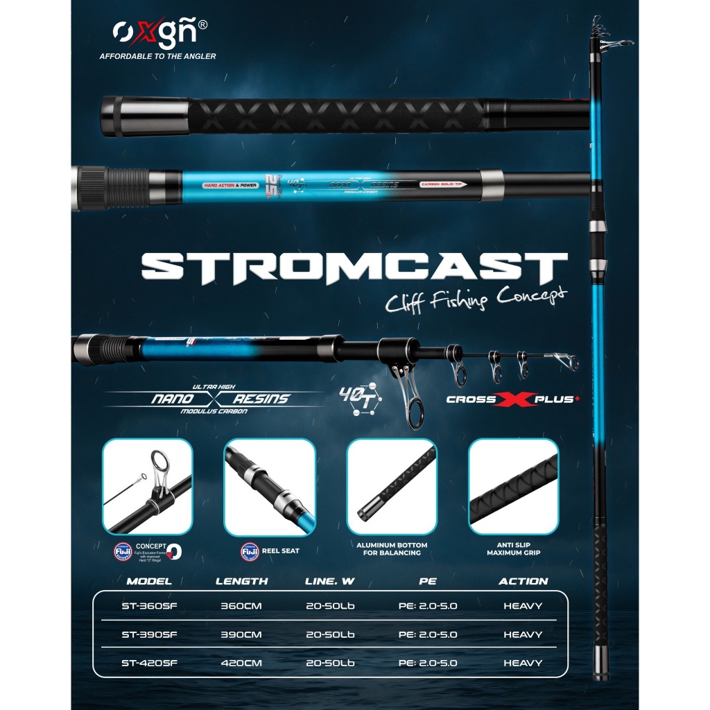 Rod TELESCOPIC OXGN STROMCAST CROSS X-PLUS (FUJI)