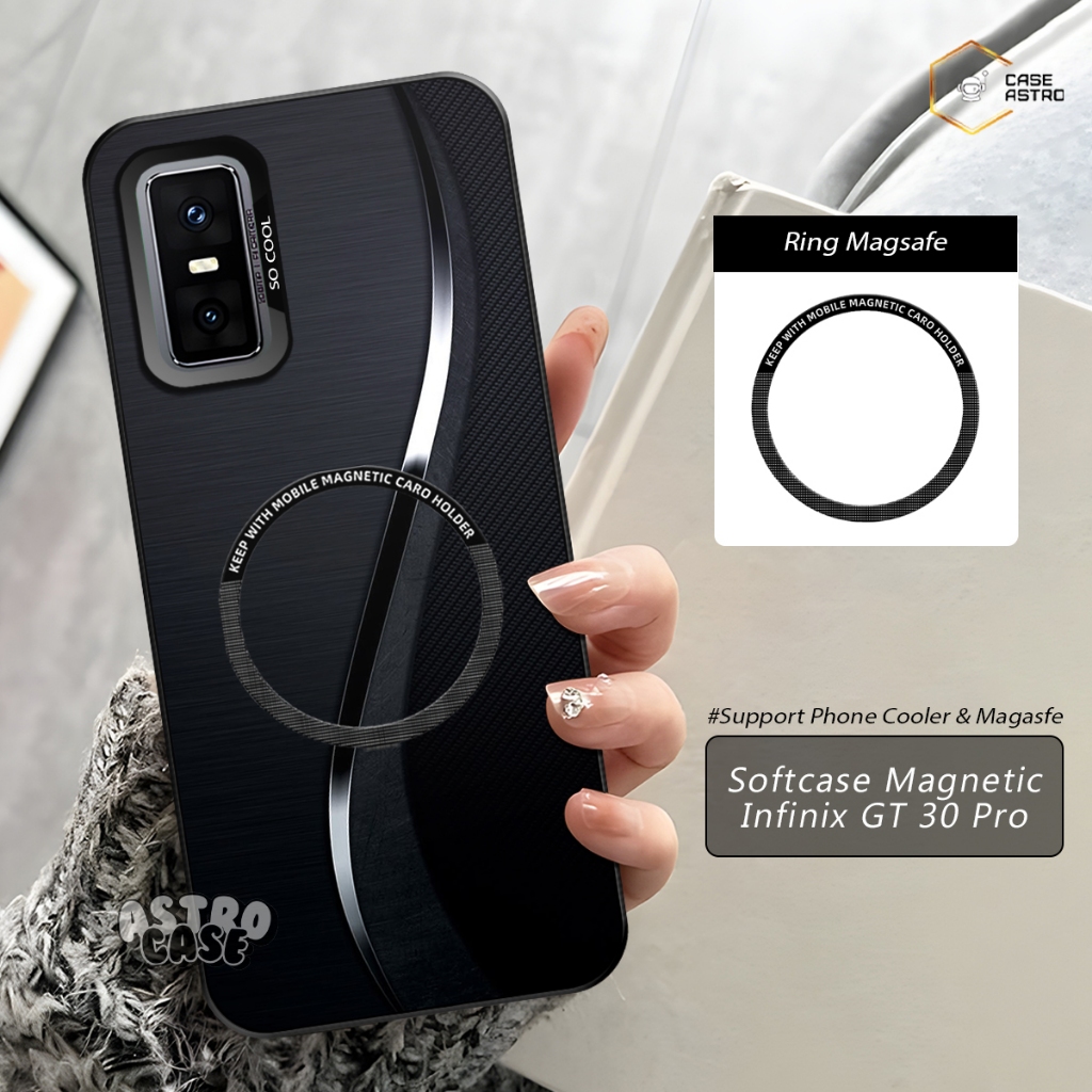 Case Magnet Infinix GT 30 Pro Ready All Type HP (Chat Admin) Case Support Magsafe / Phone Cooler Mag