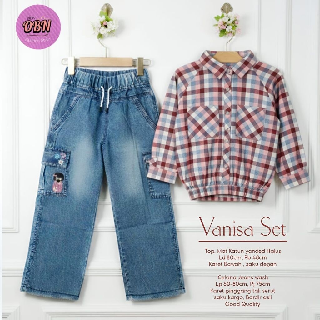 Setelan Anak Perempuan Best Seller (Vanisa/Tasya/Chika Set) By OBN