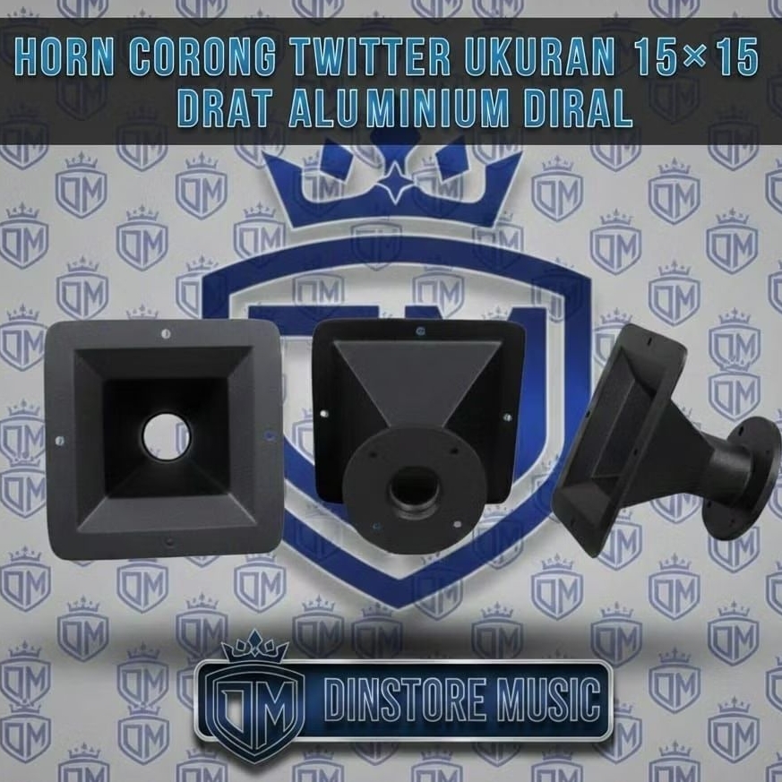 Horn Corong Twitter Ukuran 15×15 Drat Alumunium Diral