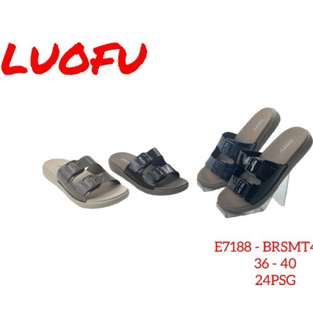 LUOFU - SANDAL GESPER BAN 2 LUOFU WANITA - SANDAL WANITA BEST SELLER
