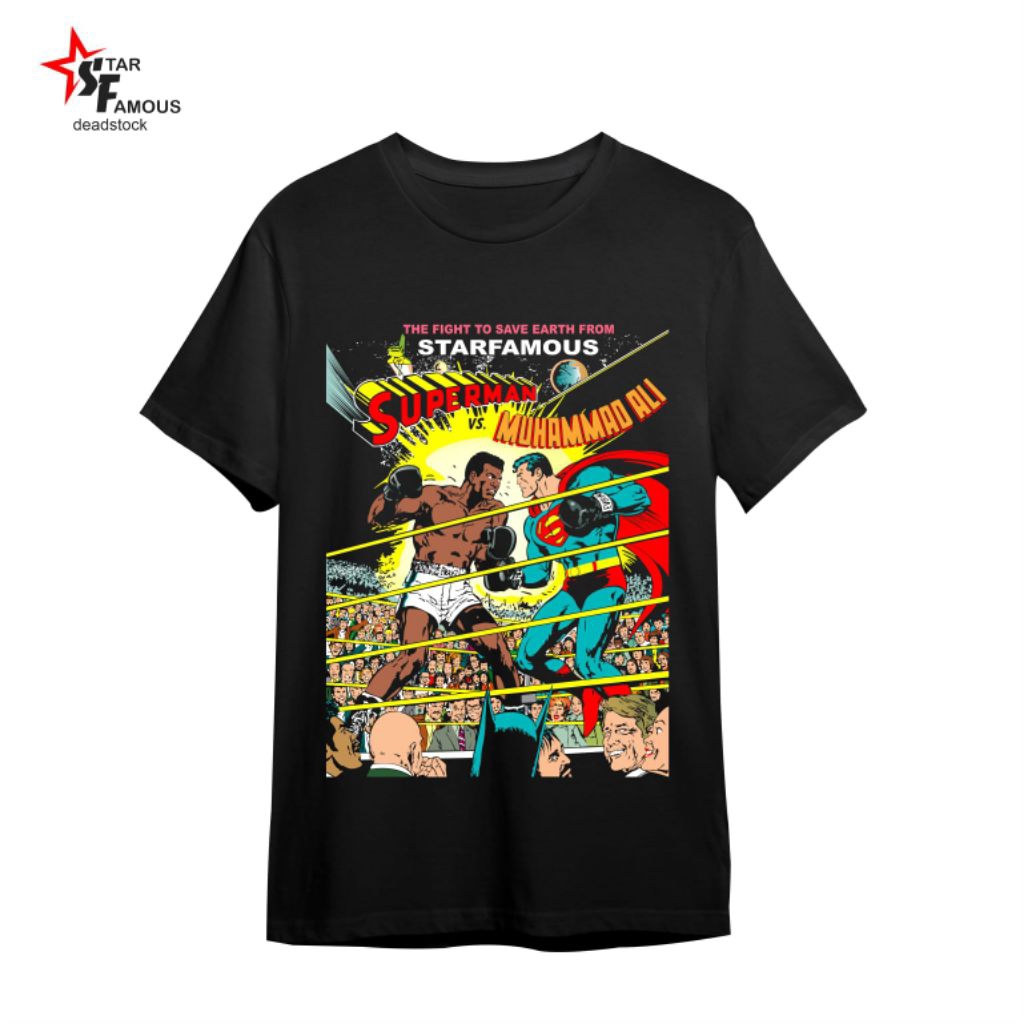 KAOS SUPERMAN VS MUHAMMAD ALI | Baju Superhero Boxing