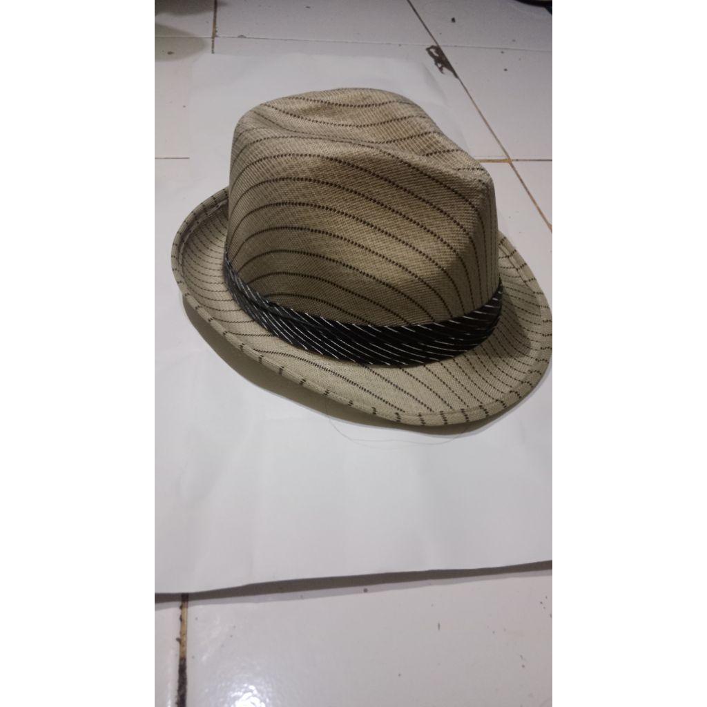 Topi Tompi Fedora Jazz Topi Cowo Cewe Motif Dewasa