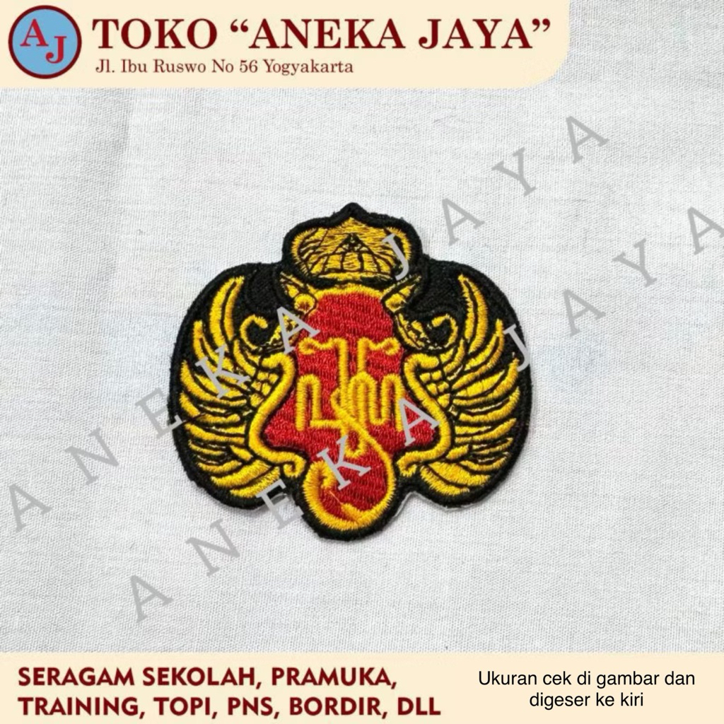 Bet / Badge Bordir Logo Kraton Yogyakarta