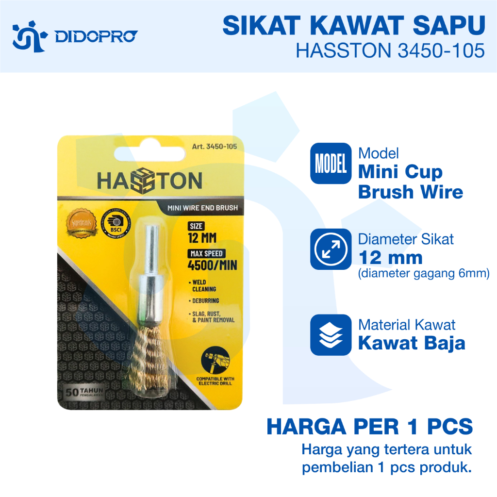 SIKAT KAWAT GERINDA MINI HASSTON / SIKAT KAWAT GERENDA / SIKAT KAWAT GRENDA / SIKAT GERINDA / SIKAT 