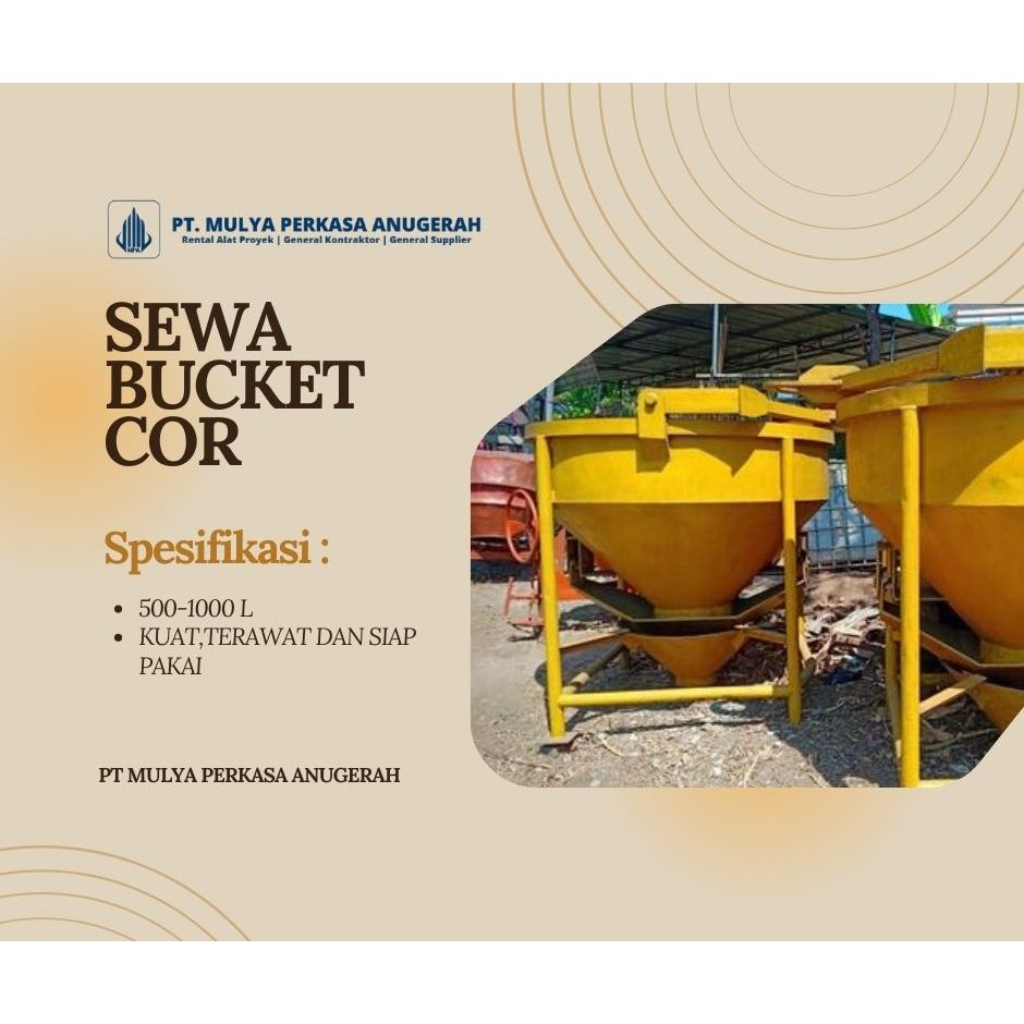 SEWA BUCKET COR BEKASI 500–1000 L