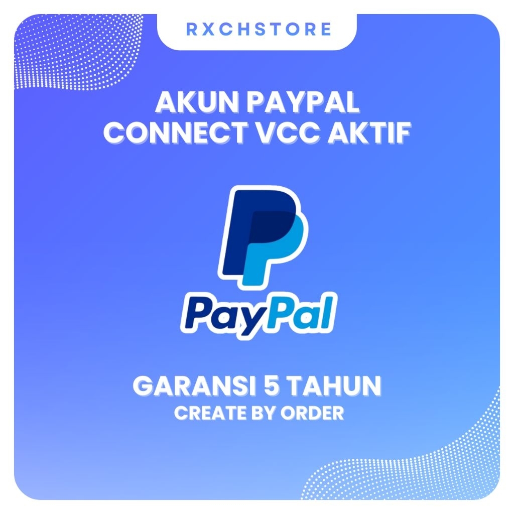 AKUN PAYPAL CONNECT VCC AKTIF & KOSONGAN