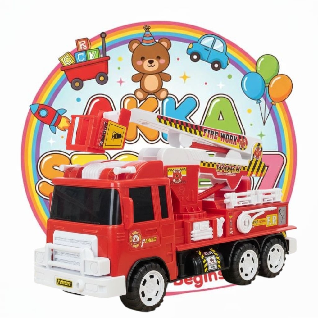 Mainan Anak Truck Pemadam Kebakaran Replika Truk pemadam Kebakaran Untuk edukasi anak BP.6031