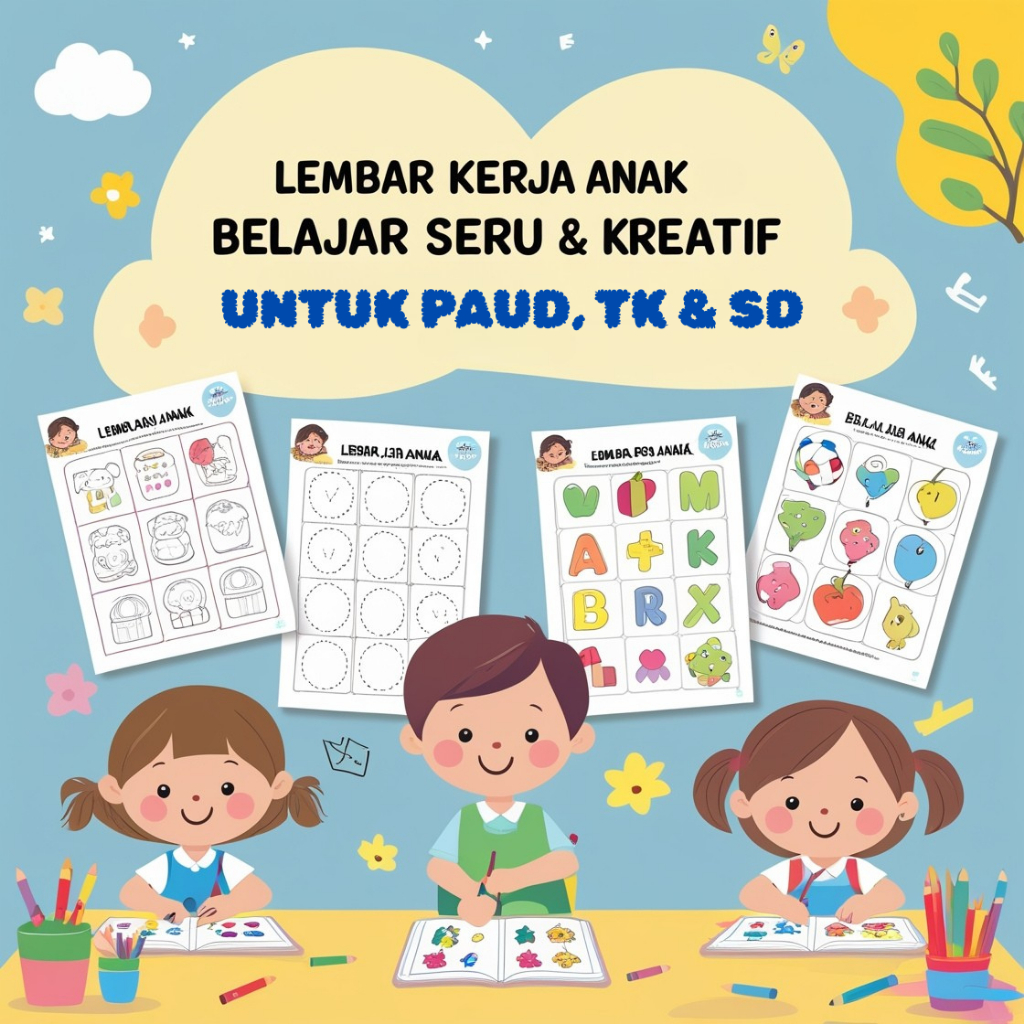 Worksheet 50 Lembar Kerja Anak TK Coding