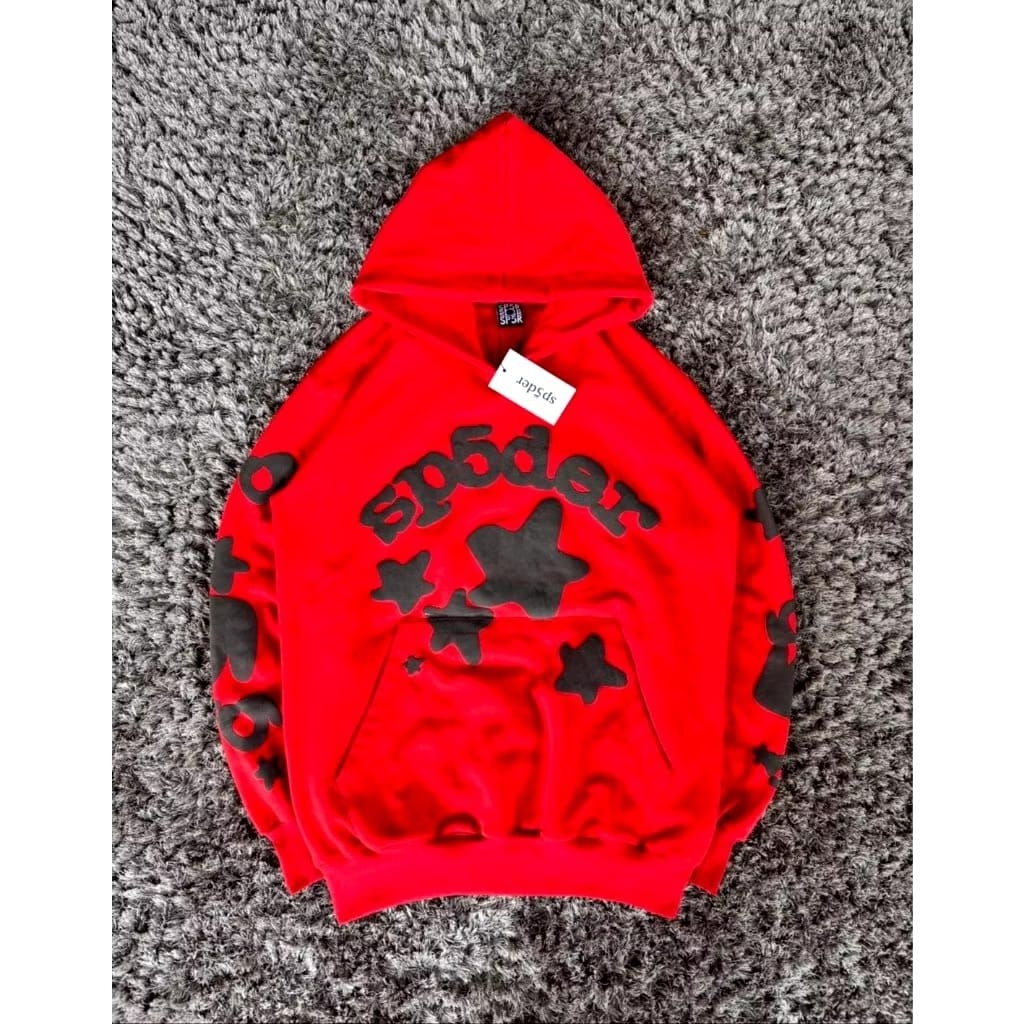 HOODIE SP5DER MERAH