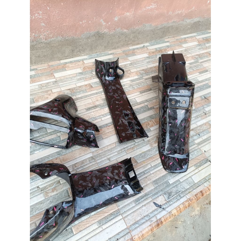paketan body kasar fiz r full manis original skining part carbon kevlar/forged