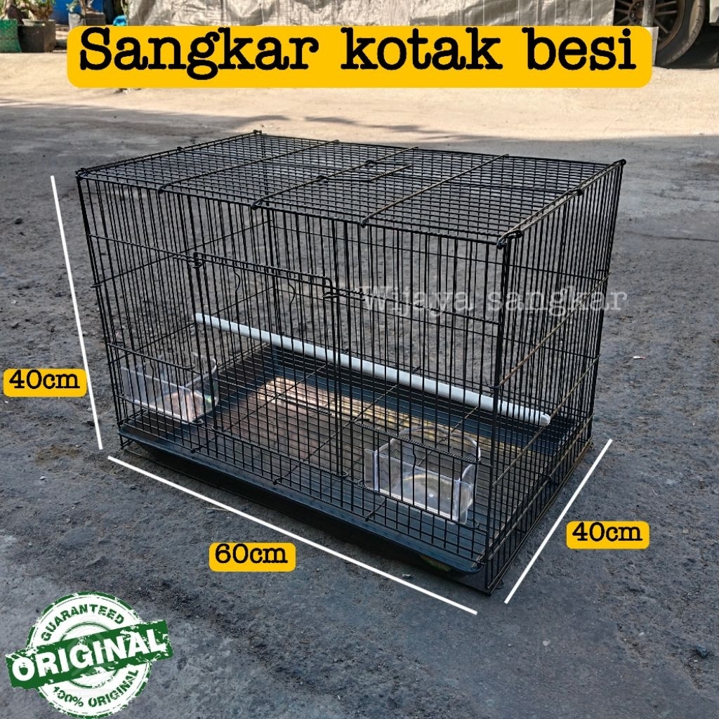 Kandang kotak umbar ternak burung 60x40x40 Merk dragon tebal anti karat
