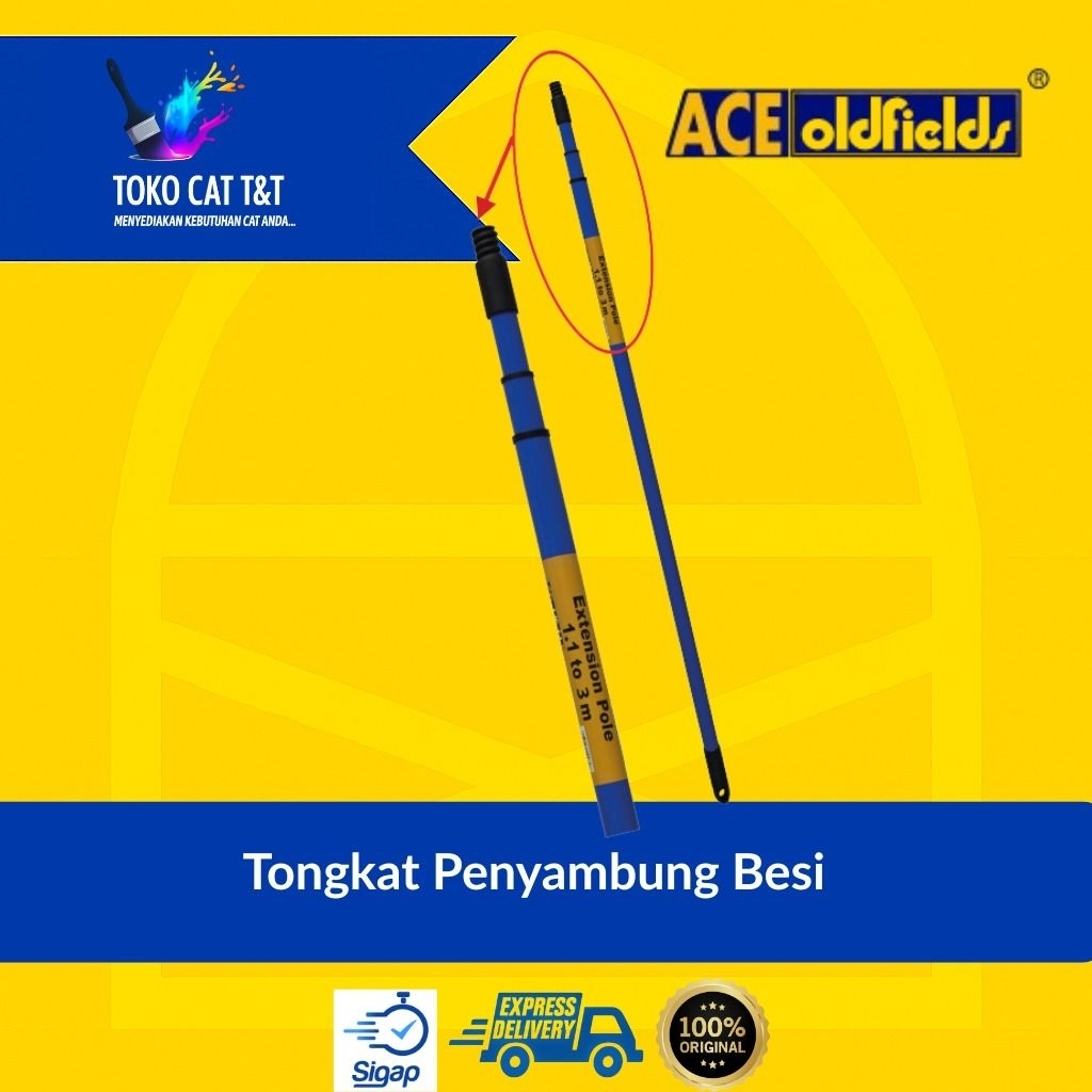 ACE Extension Pole / Ext Section Pole Blue 1,1 - 3 M