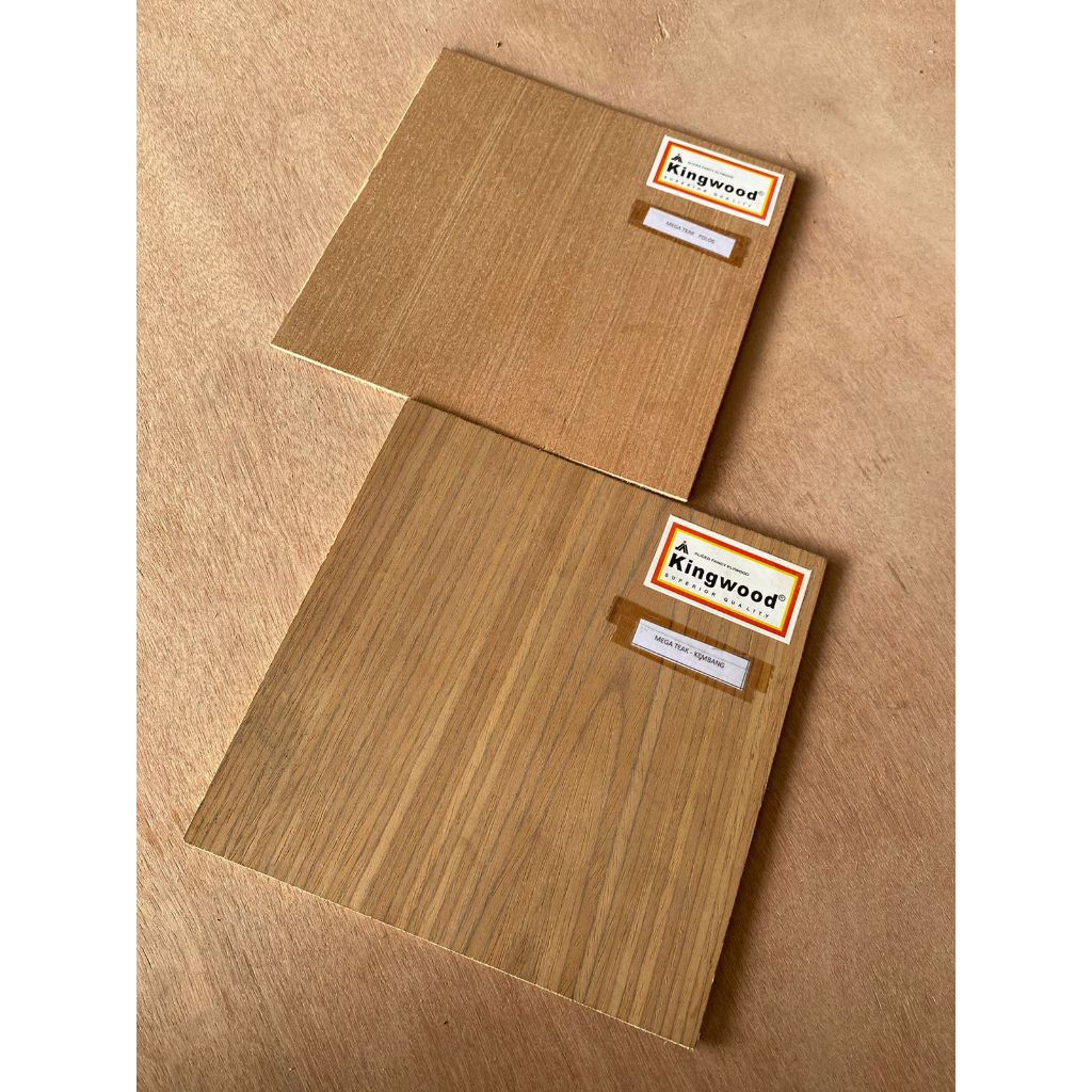 (BACA DESKRIPSI) Triplek Mega Teak Lurus/ Mega Teak Kembang/ Triplek Mega Teak 3mm / Fancy Wood / Te